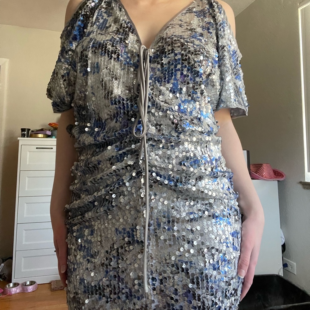 Alberto makali sequin dress new with tags